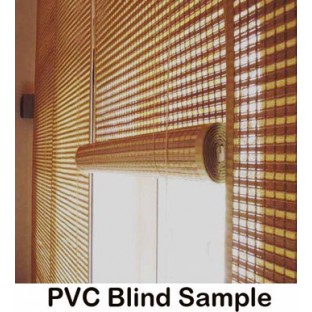 Brown purple white color horizontal stripes transparent flat scale and cylinder stick with vertical thread stripes rollup mechanism PVC Blinds 